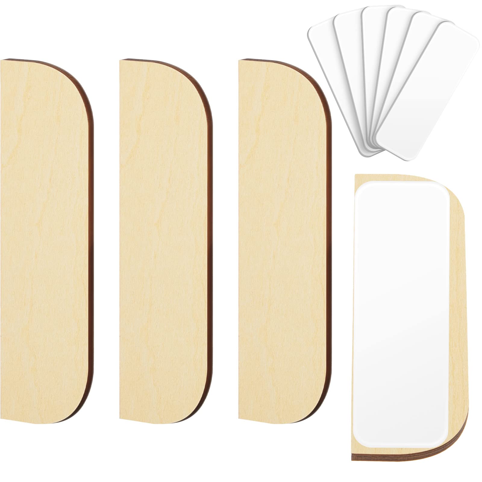 Photo 1 of 3.5 Inch Hinge Repair Plate Kit for Kitchen Cabinets Door Hole Cover Plates with Wooden Filler and Double Sided Tape Blanks for Kitchen Use(6 Pack)