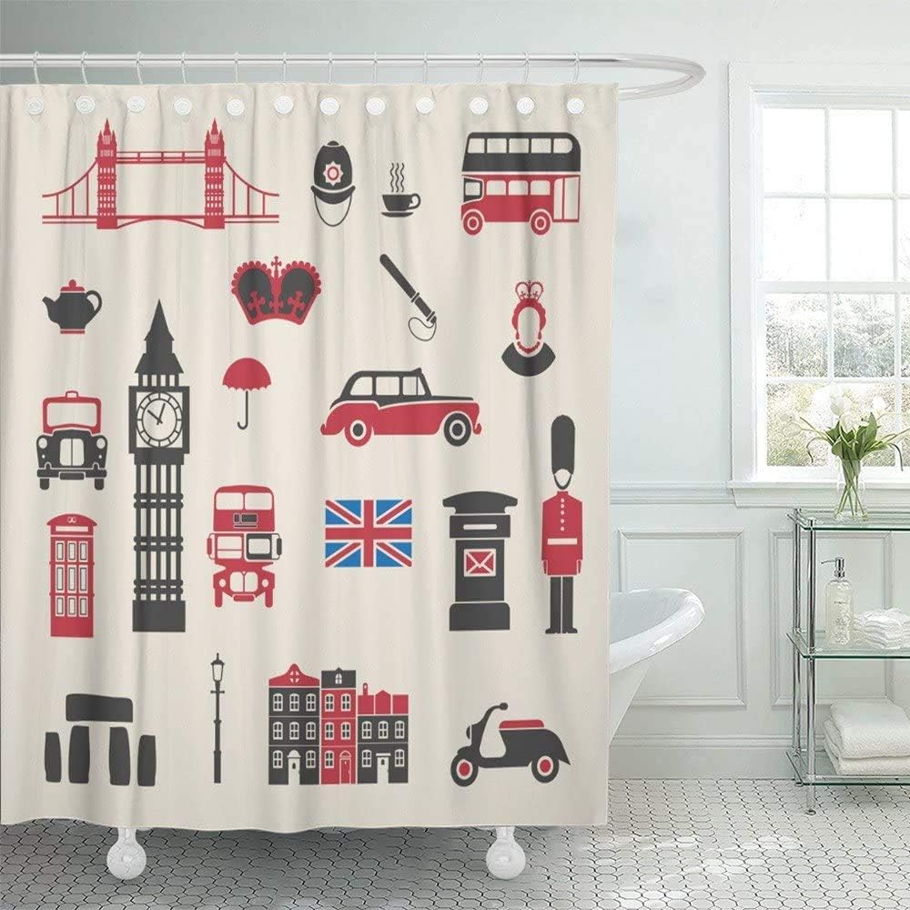 Not Applicable Rideau De Salle De Bain sur l'Angleterre Et Le Royaume