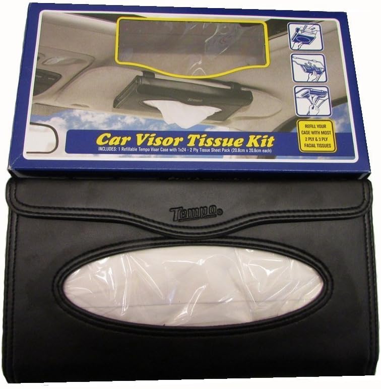 TEMPO CAR VISOR TISSUE KIT INCLUDES 1 REFILLABLE CASE Amazon.de