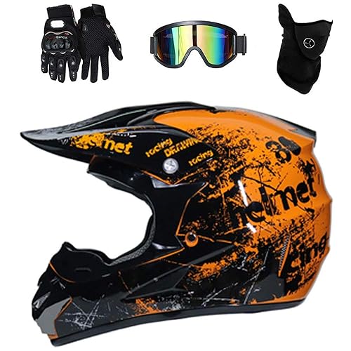 TRIPERSON Dirt Bike Off-Road Motocross ATV Motorcycle Helmet for