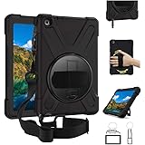 ZenRich Galaxy Tab A 8.0" (2019) with S Pen Case, 360 Degree Rotatable with Kickstand,Hand Strap and Shoulder Strap case, zen