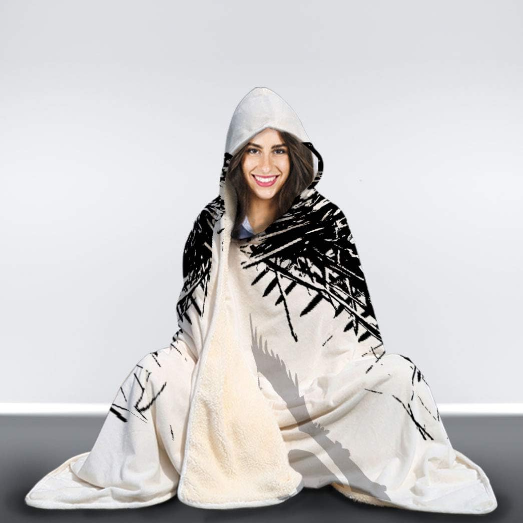 CoAni Game of Thrones Eagle Eyes Cape Hooded Blanket Home Arryn Fleece Throw Blanket (Adult)