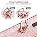 VEGO Galaxy S9 Plus (Not S9) Glitter Case with Ring Holder Kickstand for Women Girls Bling Diamond Rhinestone Sparkly Bumper Fasion Shiny Cute Protective Case for Samsung Galaxy S9 Plus (Rose Gold)