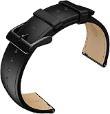 Ticwatch Pro 5 Smartwatch 24mm Leather Watch Band Tuxedo Black Quick Release