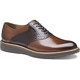 Johnston & Murphy Men's Hodges Saddle Lace-Up Oxford, Tan/Mahogany Full Grain, 9.5 M