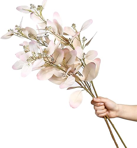 Amazon 絶妙な フェイクフラワーユーカリ人工花のダイニングテーブル花装飾リビングルームのテレビキャビネットのフェイク花飾りデコレーション 綺麗な Size Three 造花 オンライン通販