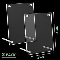 Kevenal QR Code Signs, 4 x 6 Inch Clear QR Code