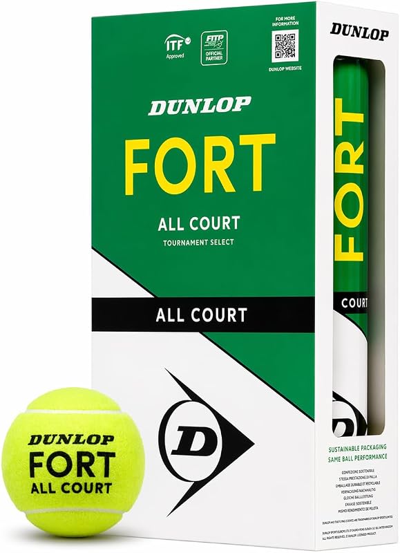 Dunlop Palline da tennis Fort All Court TS, 8 palline (2 x 4)