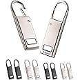 Enjoy Upgraded Metal Zipper Pull Replacement Handle Mend Fixer Tab Repair for Shoes, Luggage, Suitcases, Bag, Jacket (8 PCS 2
