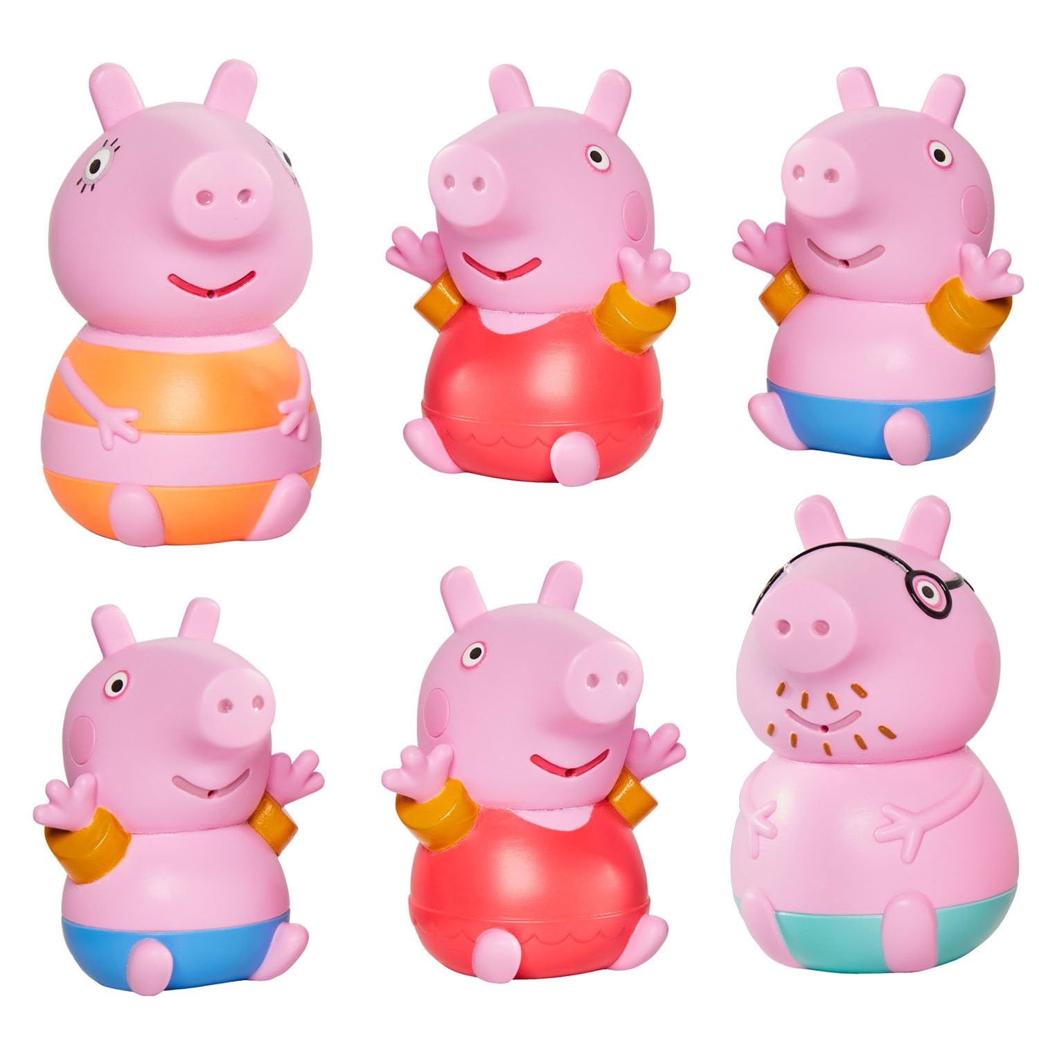 TOOMIES Tomy Peppa, Daddy Pig, Peppa & George Squirters, Baby, Kids Toys for Water Play, Fun Bath Accessories for Babies & Toddlers, Suitable for 18 Months, 2, 3 & 4 Year Olds — image 1