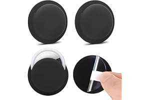 BOTTLE BEAT AirTag Adhesive Mount Compatible with Apple AirTags Sticker. Anti Lost Anti Scratch Stick On Case for Phone Remote iPad Headphone Laptop Camera & more. Portable Protective Air Tag Holder Cover, 4 Pack