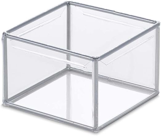Amazon Com Design Ideas Lookers Drawerstore Organizer 3 X 3 X 2 Soft Vinyl And Steel Storage Clear Home Kitchen