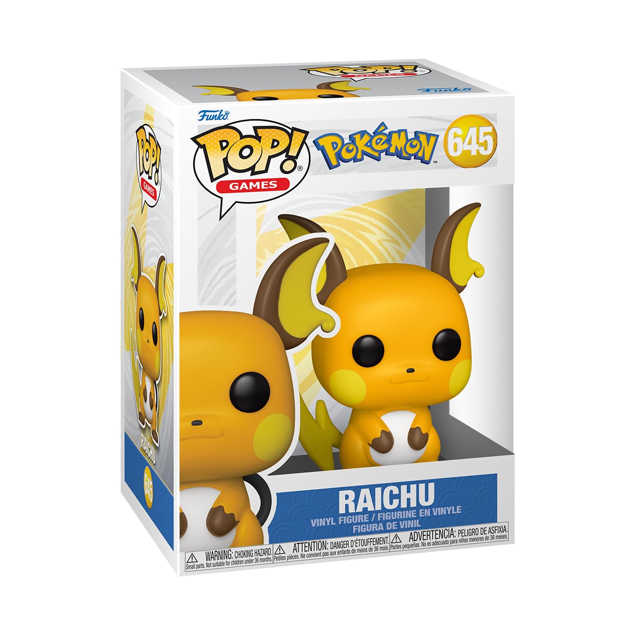 Funko POP! Games: Pokemon - Raichu - Collectable Vinyl Figure - Gift Idea - Official Merchandise - Toys for Kids & Adults - Video Games Fans - Model Figure for Collectors and Display
