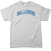 NCAA Maine Black Bears 100-Percent Pre-Shrunk Vintage Arch Short Sleeve Tee, Medium, Sport Grey