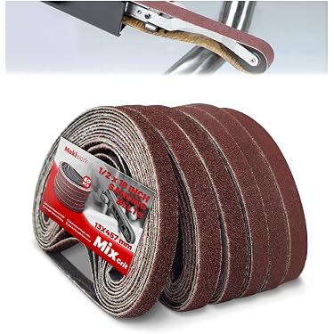 Kit De 10 Courroies D'affûtage 1/2 X 12 Pouces Grain 1000 - Pour Outils D'affûtage - Neuf