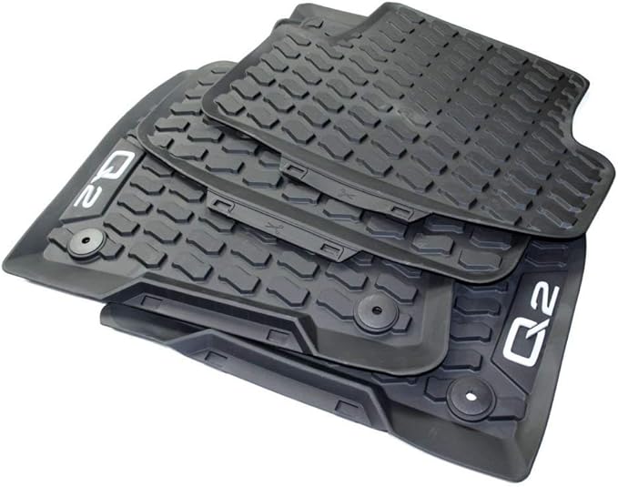 Genuine Audi Q2 Rubber Car Mats Premium All Weather Mats Rubber Mats 4