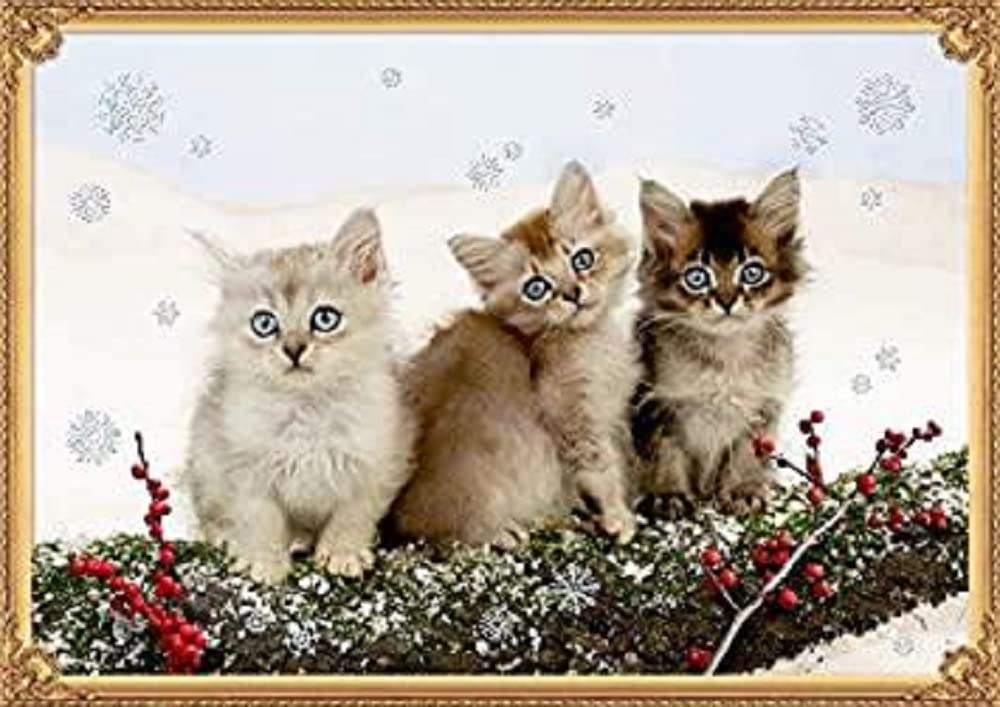 Coppenrath 'Kittens in the Snow' Traditional German Advent Calendar A3 42 x 29.7 cm
