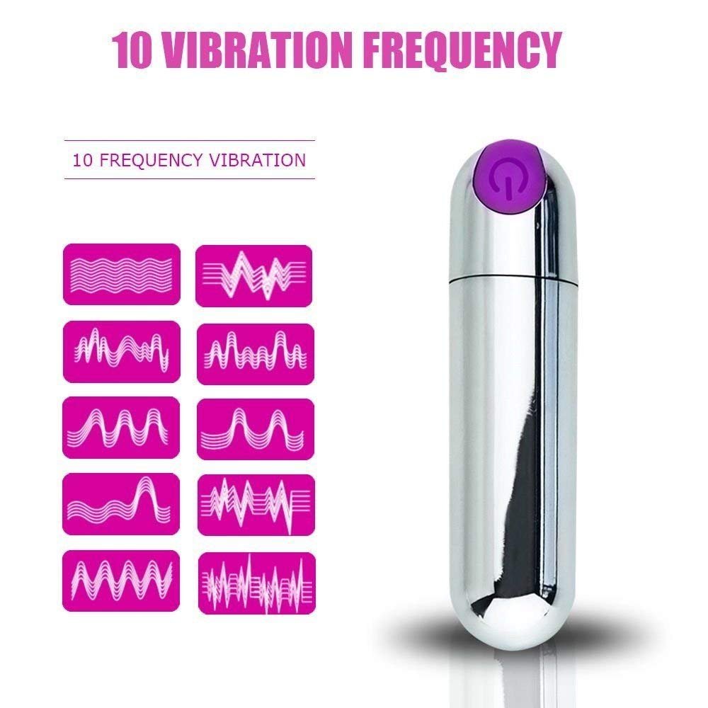 G Spot Bullet Vibrator for Clitoris Stimulation,Waterproof Dildo Vibrator Clit Stimulator with 10 Vibration Modes Stimulator Massager with USB Rechargeable Adult Sex Toys for Women