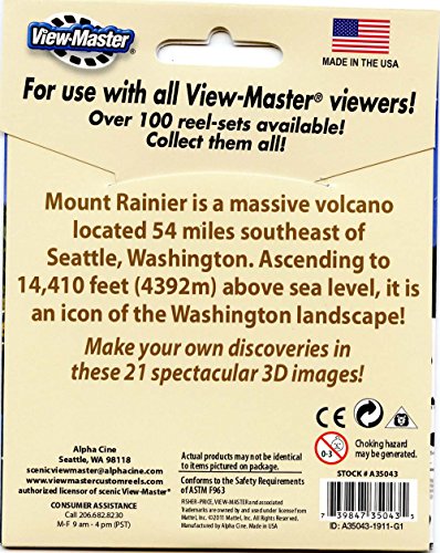Mount Rainier, WA - ViewMaster Reels 3D - Unsold Store Stock - Never Opened