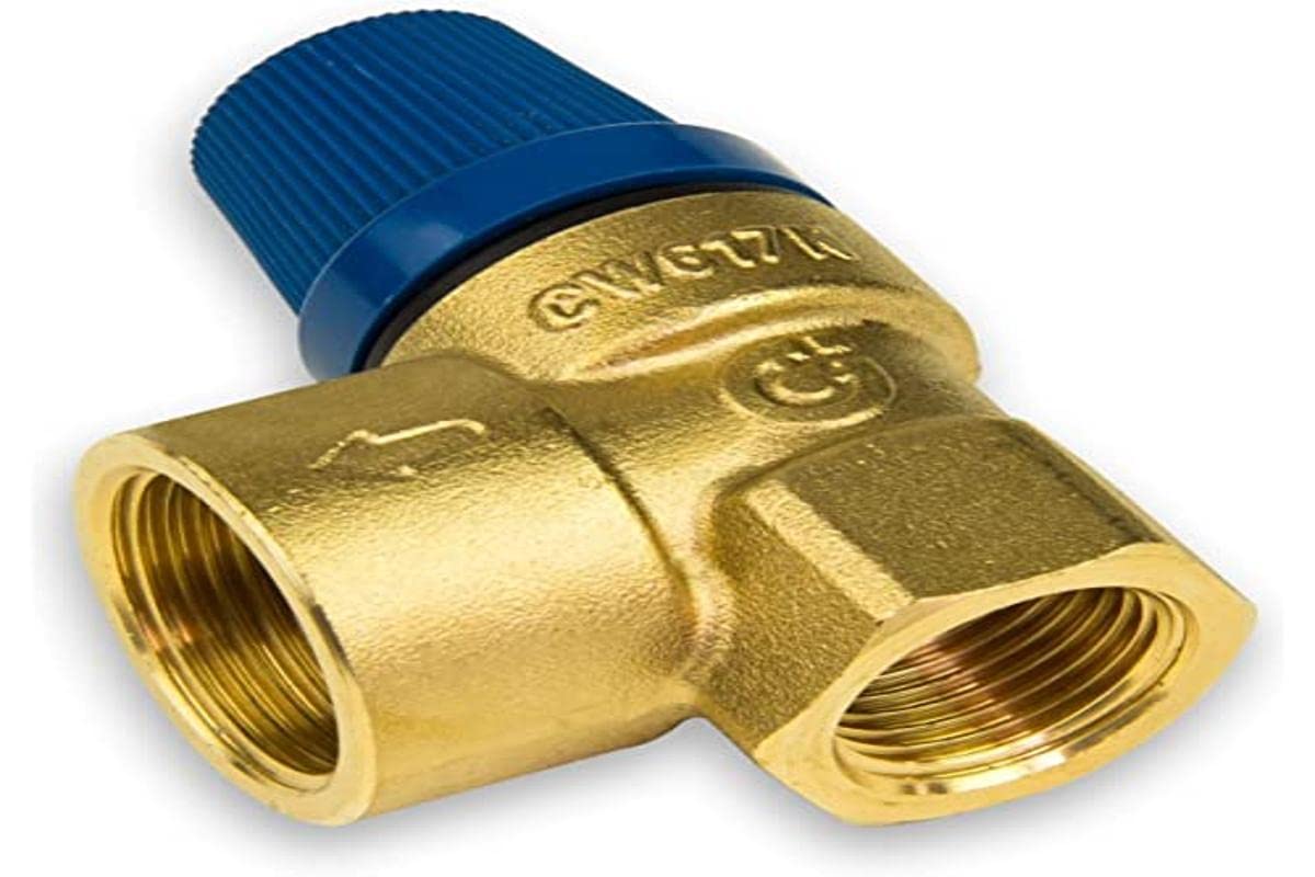 531410 Safety Valve for Sanitary Systems FF 1/2""x 3/4"" CALEFFI