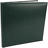 Pioneer Leatherette Postbound Album 12-Inch by 12-Inch, Green