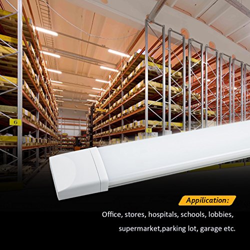 TONFFI LED Feuchtraumleuchte Deckenleuchte Pendelleuchte Badlampe, wasserdicht für Innen und Außenbereich, 36W, 120CM… – Bild 4
