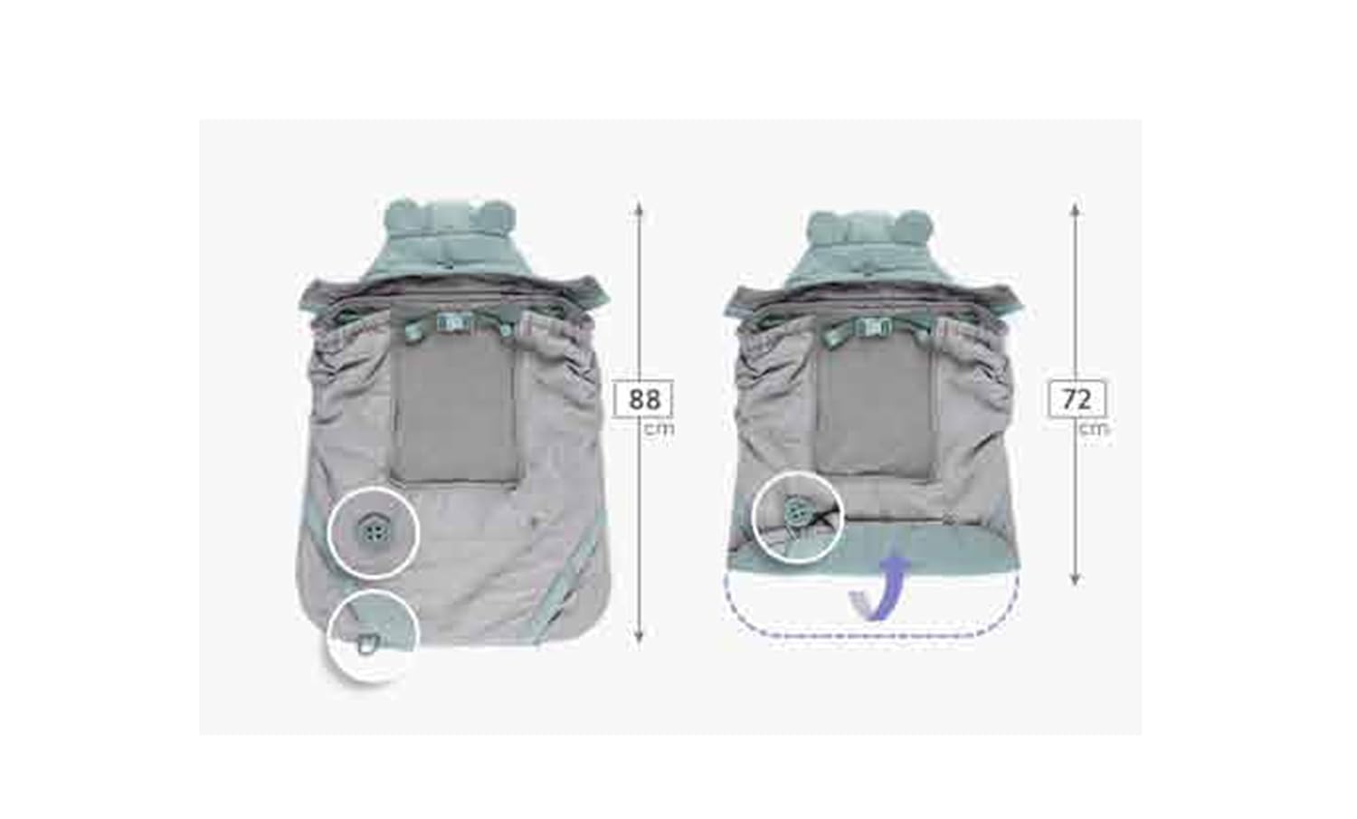 universal baby carrier rain cover