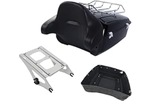 TCMT King Motorcycle Trunk Box Backrest Luggage Rack 2 Up Mounting Rack Fit For Harley 2014-2025 Touring CVO Road King Road G