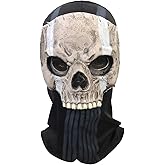 Ghost Skull Mask Full Face Unisex for War Game Outdoor Sport Halloween Cosplay