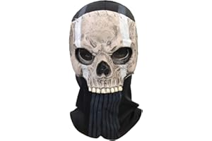 Ghost Skull Mask Full Face Unisex for War Game Outdoor Sport Halloween Cosplay