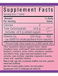 Bluebonnet Nutrición, Vitamina D3, 5,000 iu, 90 tabletas masticables, 743715003668, 1, 1