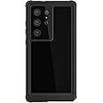 Ghostek NAUTICAL S23 Ultra Case Waterproof with Screen Camera Protector, Belt Clip Holster Rugged Heavy Duty Protective Full Body Phone Covers Designed for 2023 Samsung Galaxy S23 Ultra (6.8") (Black)