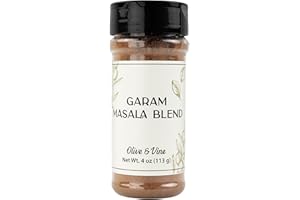 Olive & Vine Garam Masala Blend, Warm Spice, For Curries & Stews, Rich Tradition, Authentic Taste, For Global Recipes (4 Ounce)