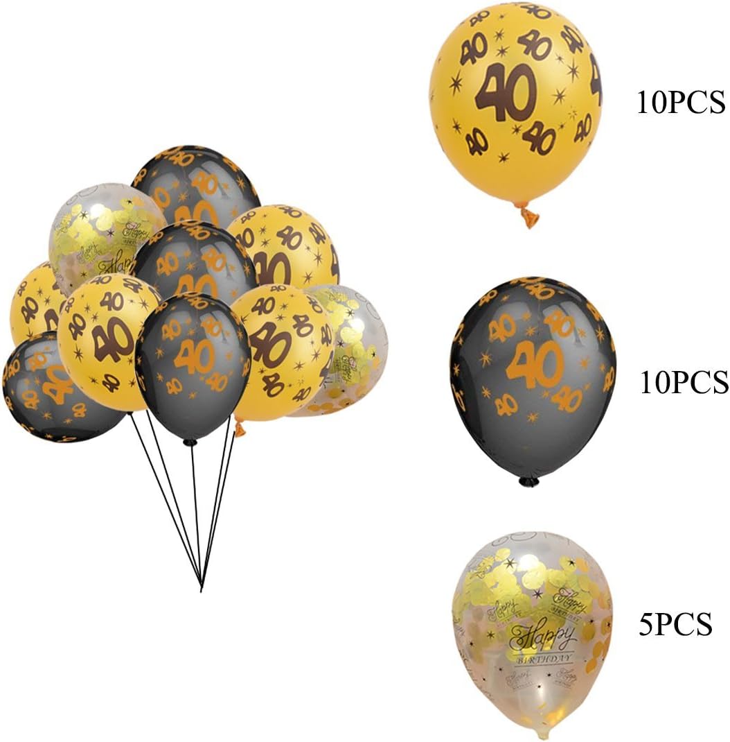 6 Badges Ballons Numero Imprime 12 Banderoles Paques Jaoswish Decoration Joyeux Anniversaire 40 Ans Kit Fete 1 Banniere Slogan 5 Ballons De Confettis Dores Decorations Et Accessoires De Fetes Assortiments De Fetes Lawawarenesssociety In