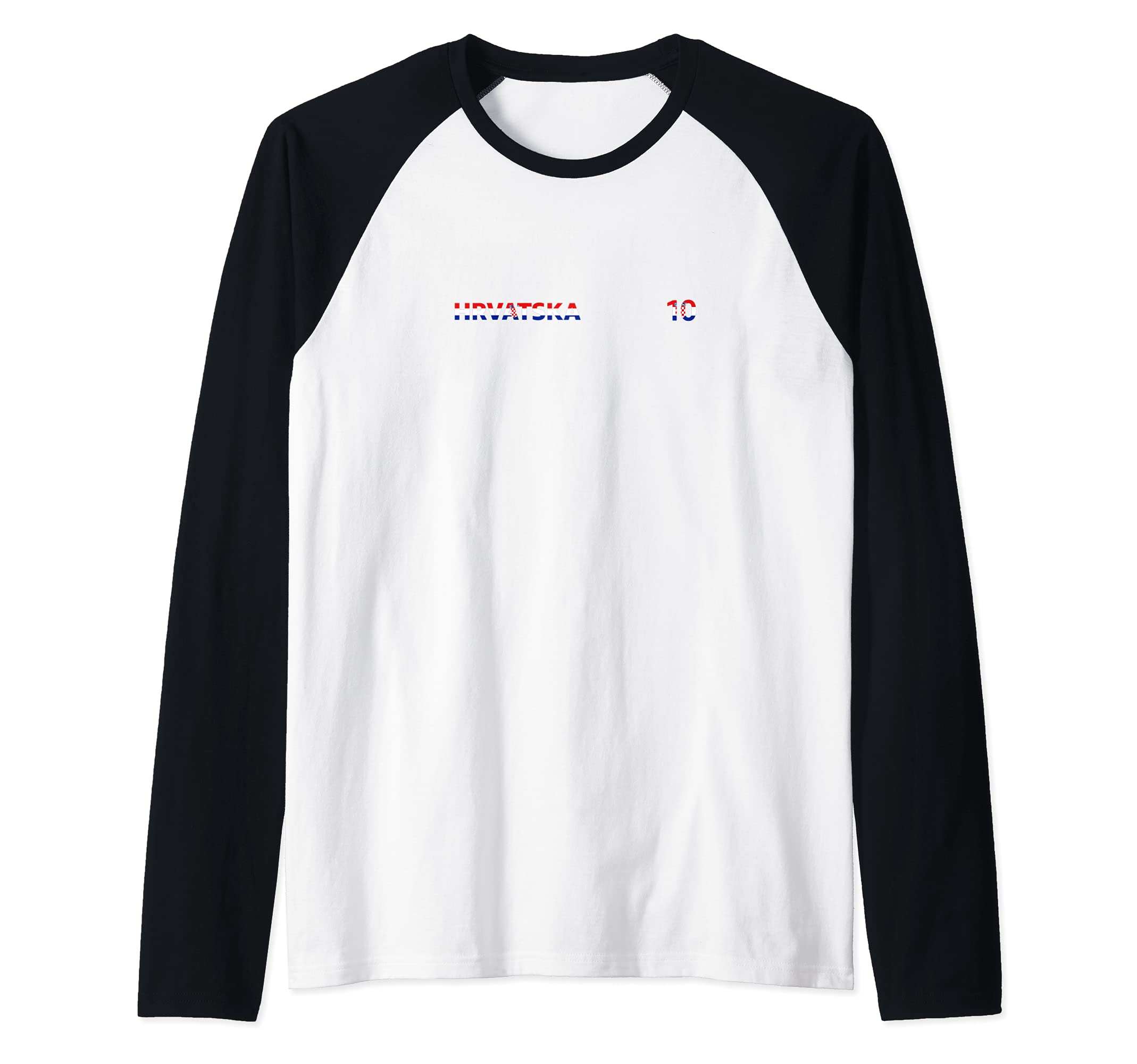 Flag Croatia Raglan Baseball Tee