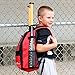 Athletico Youth Baseball Bat Bag - Backpack for Baseball, T-Ball & Softball Equipment & Gear | Holds Bat, Helmet, & Glove | Fence Hook (Red)