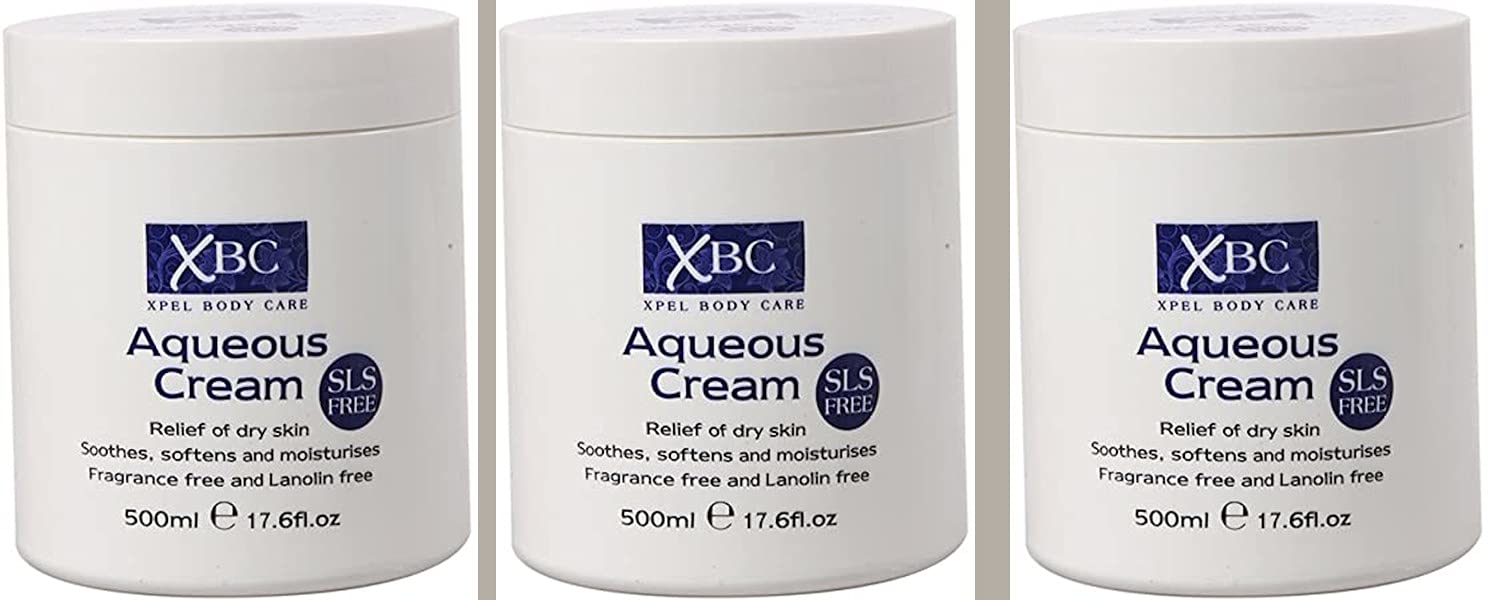 Xpel XBC SLS Free Aqueous Body Cream Jar 500 ml X 3 TRIPLE PACK