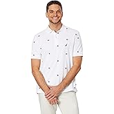 Nautica Mens Sustainably Crafted Classic Fit Printed Polo