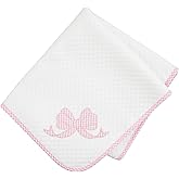 Mud Pie Kids Bow Quilted Blanket; 34" x 28"