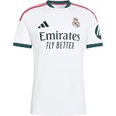 adidas Real Madrid 26/27 Home Soccer Jersey, White, X-Large | Regular fit, collared neck, doubleknit 100% recycled polyester, Climacool cooling, embroidered crest and logo, imported