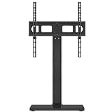XINLEI Universal Swivel TV Stand Base Table Top TV Stand for 23-70 Inch TVs 70 Degree Swivel, 6 Height Adjustable Tall Monitor Mount Stand, Max VESA 400x400mm,Holds up to 88lbs TS206