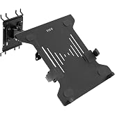 VIVO Black Pegboard Compatible 10-15.6 in Laptop Mount Holder, MOUNT-PB2L | Adjustable Notebook Tray, Fits Peg Boards up to 0.25 in Thick with 1 in Hole Spacing, Holds 17.6 lbs