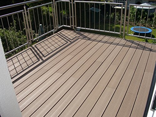 WPC Terrassendiele Hohlkammerdiele 123mygarden Muster Set diverse Farben und Zubehör – Bild 7