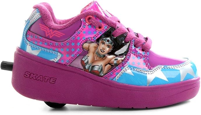 tenis de rodinha mulher maravilha