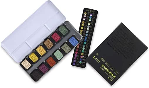 Pearlescent Watercolor Pan Refill, Metallic Royal Gold (F0625