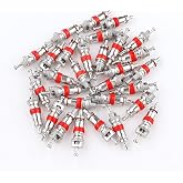 30PCS Car Tire Valve Stem Cores,Universal Tire Valve Tools for Cars Trucks SUVs Motorcycle HVAC,Nickel Plated Valve Core for Replacing Damaged Car Accessories