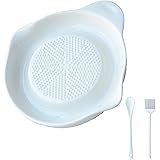 Advanced Ceramic Ginger Grater.Ergonomic Design.Large Size.6.2inch.Contains Premyamium Ceramic Spoon And Cleaning Brush.Wasab