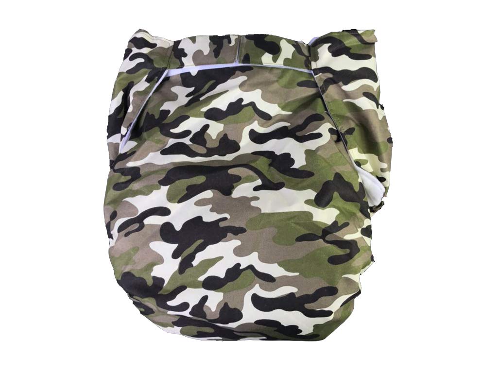 Haian Reusable Adult Incontinence AIO Diapers (S-M, Camo)