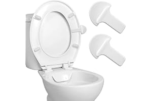 LUSOFIE 2 Pcs Toilet Seat Lifter, Plastic Toilet Lid Lifter, Avoid Touching the Toilets Lid for Office, Home and Hotel, Easy to Use