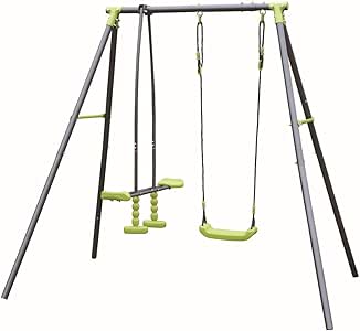 ARREDinITALY - Columpio de 1 Plaza + Caballito para niños: Amazon.es